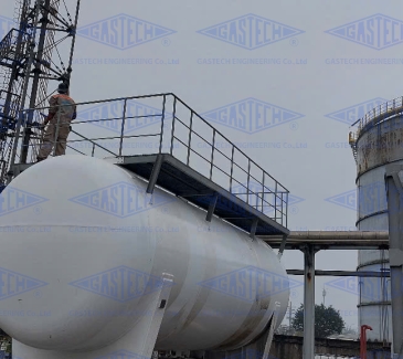 LẮP ĐẶT BỒN CHỨA NH₃ 50 TẤN TẠI THÁI BÌNH