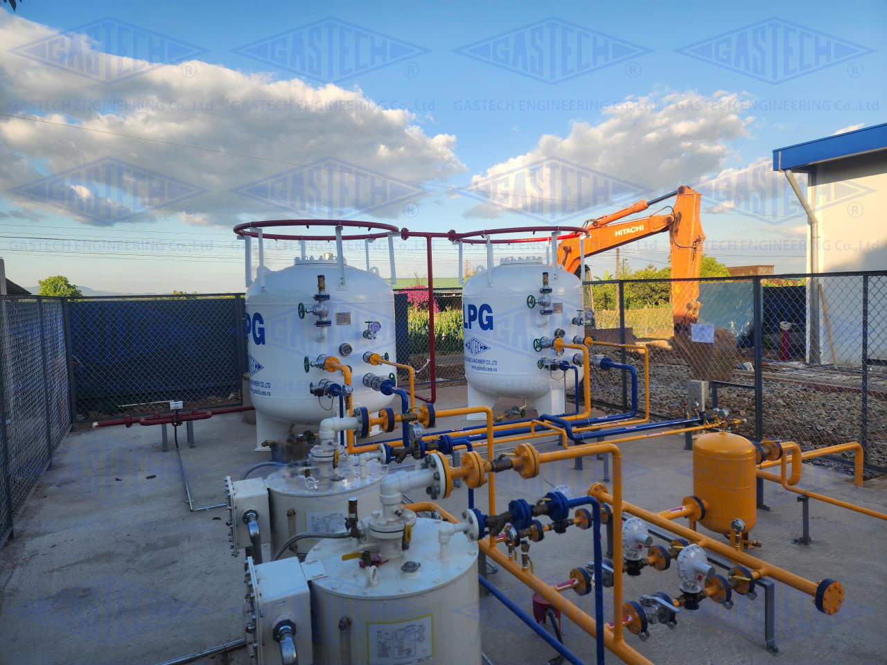 thiết kế hệ thống gas trung tâm
